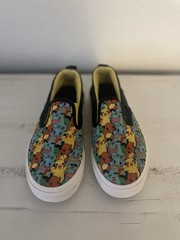 Pokemon PIKACHU Slip-On Canvas Sneaker Shoes Unisex Youth Size-2