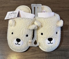 North Pole Trading Co. Kids Unisex Polar Bear Slip-on Slippers Size S/M