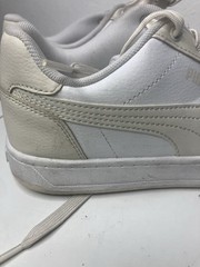 PUMA Caven 2.0 White & Cream Youth Size 5 Sneakers Shoes Neutral