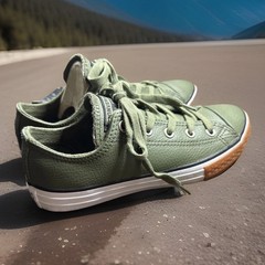 CONVERSE Chuck Taylor Junior 2 EUR 33.5 UK 1.5 All Star Leather Sneakers 661867C