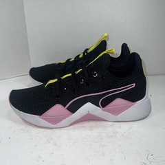 Puma Unisex Kids Incite Sneaker Black Pink Yellow Sz 6C