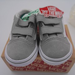 Vans ComfyCush Old Skool Size 5 Toddler Gray White New With Tags