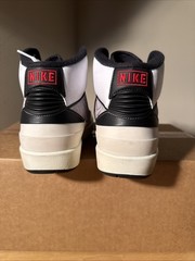 Nike Air Jordan 2 Retro Python White Gray Red 7Y Womens 8.5