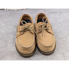 Sperry Top-Sider Kids Authentic Original Tan Leather Boat Shoes YB27284 Size 1M
