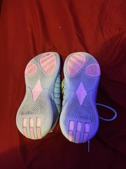 Light Blue Athletic Sneakers Low Top Lace Up BASKETBALL SHOES