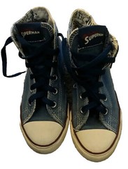 Converse Chucks DC Comics Superman Graphic Print Hi Top Sneaker Youth 13 CTAS