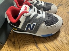 Size 4 – 🔥New Balance 574 Black Gray Red And Blue🔥 (N8)