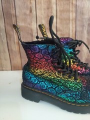 Dr Martens Kids 1460 Pascal J UK Size 11 US Size 12 EU Size 29 Rainbow