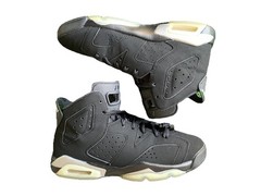 Size 5Y/6.5W – GS Jordan 6 Retro Mid Chrome Black Metallic Youth Infrared Bred