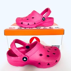 AirWalk Compel 2 Hot Pink Fuschia Clogs Mules Shoes Kids 1 4 13