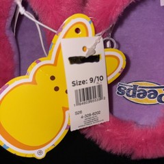 Peeps Slippers Plush Bunny Kids 9/10