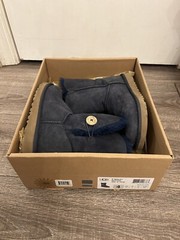 UGG BAILEY BUTTON II NAVY SUEDE SHEEPSKIN CLASSIC WOMEN’S BOOTS SIZE US 4 NEW