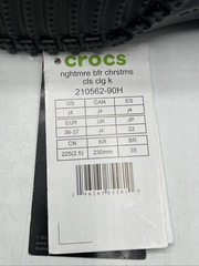 Crocs Nightmare Before Christmas Clogs Kids Size 4j Black White New with Tags