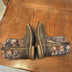 John Deere Western Boots Boys 3M Leather/Mossy Oak JD2368