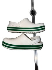 White And Green Crocs 3