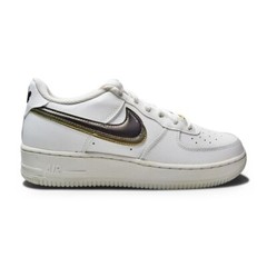 Juniors Nike Air Force 1 LV8 (GS) DH9595 001 Off Noir Metallic Pewter Gold