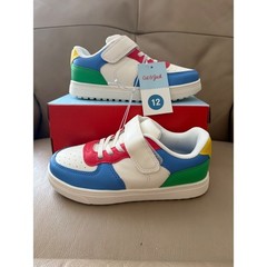 Cat & Jack Jaid Kids Sneakers Multicolored Blue Red Green Yellow Size 12 NWT