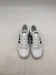 Adidas NEO Baseline K White W/ Black Stripes Kids Size 3 Sneakers AW4299