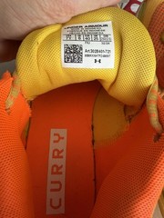 Under Armour PS CURRY 3Z 24 SDE Boys Size 7Y Orange Basketball Sneakers New