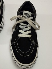Vans Old Skool Checkerboard Black White Skate Shoes Juniors Size 6 EU 38
