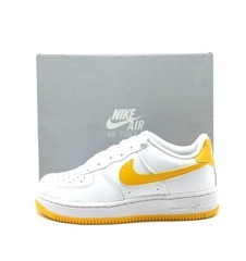 *NEW* Unisex Youth NIKE AIR FORCE 1 (GS) WHITE/UNIVERSITY GOLD (FV5948 109)