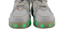 XBH White Light Up Roller Skate Shoes Euro Size 38 US Mens 5.5 Women’s 7 Unisex