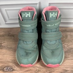 Helly Hansen Winter Boots Kids Teal Green Pink Waterproof Primaloft 11645 Size 1