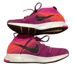 Nike Zoom Pegasus Flyknit 859622-500 Purple Pink Orange Sneakers 5Y Women 6.5
