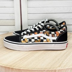 Vans Ward Checkerboard Butterfly Canvas Low Top Lace Up Sneakers Big Kids 3