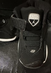 Jumpman Derek Jeter Official Black Metallic Silver VERY RARE STYLE KIDS 3C Shoes