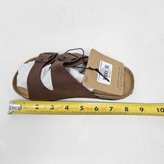 LUCKY BRAND Blanc Double Strap Buckle Suede Cork Sandals / Kid’s US 2 – MSRP $85