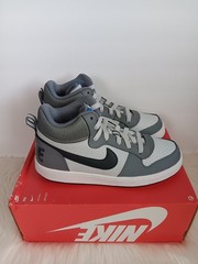 Nike Court Borough Mid GS Cool Grey Anthracite 839977-009 Shoes 6Y, 7Y