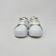 Tommy Hilfiger Lace Up White Leather Platform Casual Shoes Sneaker Kid’s Size 11
