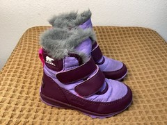 Sorel Toddler Boots Whitney II Strap Waterproof Snow Boot Size 10 Toddler Purple