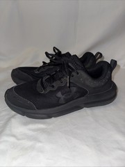 Under Armour Youth Charged Assert 10 Running Shoe 3026175-004 Black Size 5Y