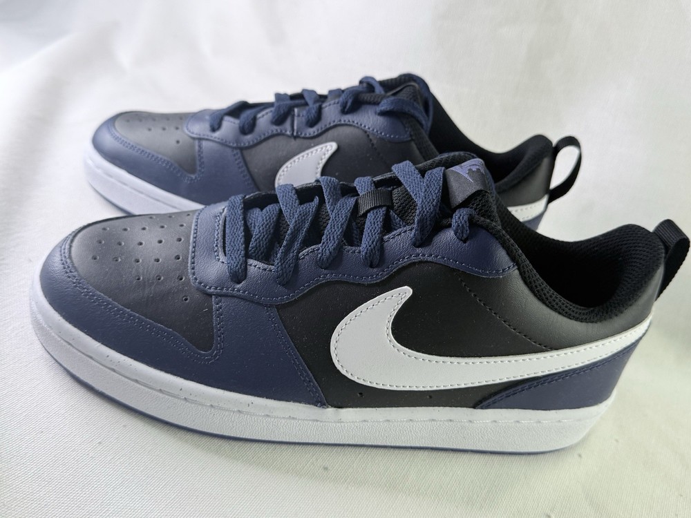 Nike Court Borough Low 2 (GS) Unisex Kids Sneakers Blue/White/Black US 6.5Y NIB