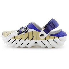 NIB/ NWT Kid Crocs Echo Clog Dragon Ball Z Vegeta 211138 90H Tan/Blue/White