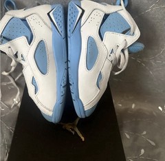 Jordan True Flight White/University Blue-Black .Used size 9c