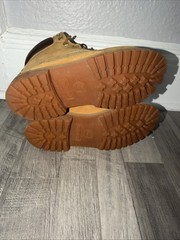 Timberland Junior 6 Premium Waterproof Boots Wheat Nubuck Size 4.5 Youth 12909