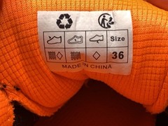 UBFEN Size EU36/US4 Orange Lightweight Breathable Athletic Sneakers P130