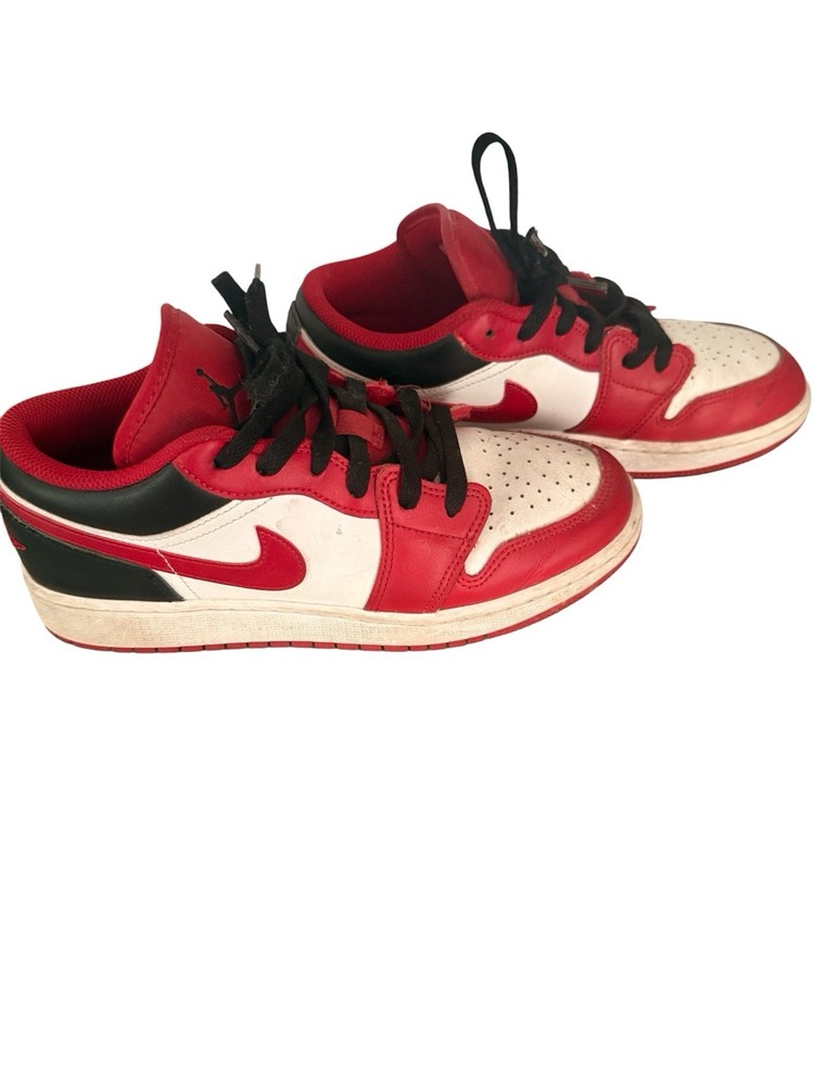 Nike Air Jordan Youth 6.5 Low Top Red/White/Black Sneaker Basketball
