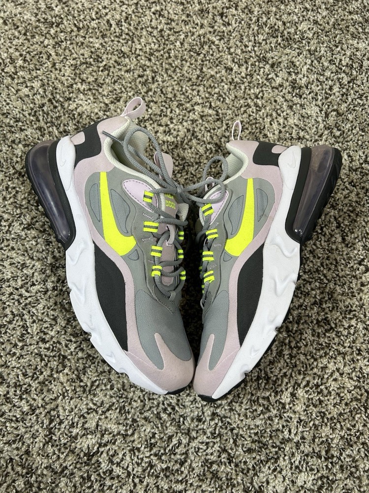 Nike Air Max 270 React Low Lemon Venom BQ0103-010 Men & Youth Size 6 Womens 7.5