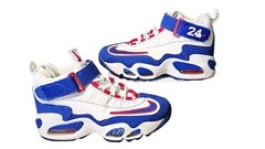 Nike Air Griffey Max 1 USA DX3724-100 Kids 6Y Athletic Shoes White Blue Sneakers