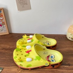Spongebob Patrick Summer 15-36 Non Slip Crocs Slipper Sandals Kids