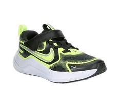 Nike Cosmic Runner Little Kids‘ Shoes (Black/Volt/Wolf Grey) 2Y