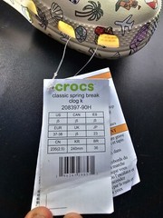 New Crocs Classic Spring Break Clog K Flower Cool Multicolor Clog Kids Size j5