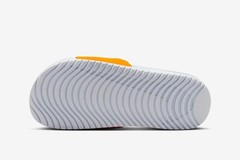Nike Kawa GS PS Kids Slides Sandals Slippers Orange Peel Blue Size 5Y FJ8812-801