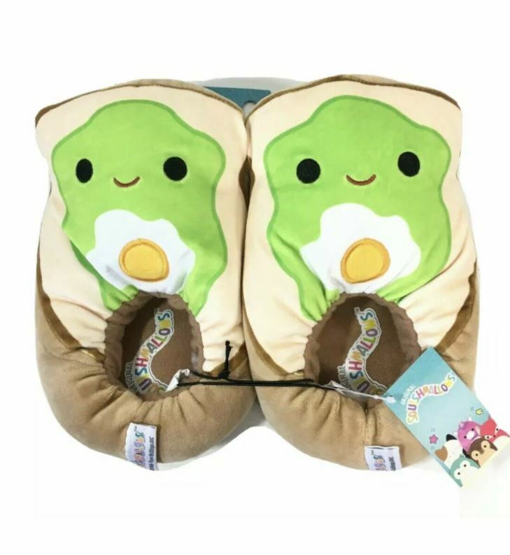 Squishmallow Sinclair Avocado Toast Slippers 2021 New Kids Choose Size NWT