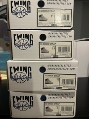 Ewing Athletics 33 Orion Strap White/Royal/Orange Kids Sneakers 11 2 3