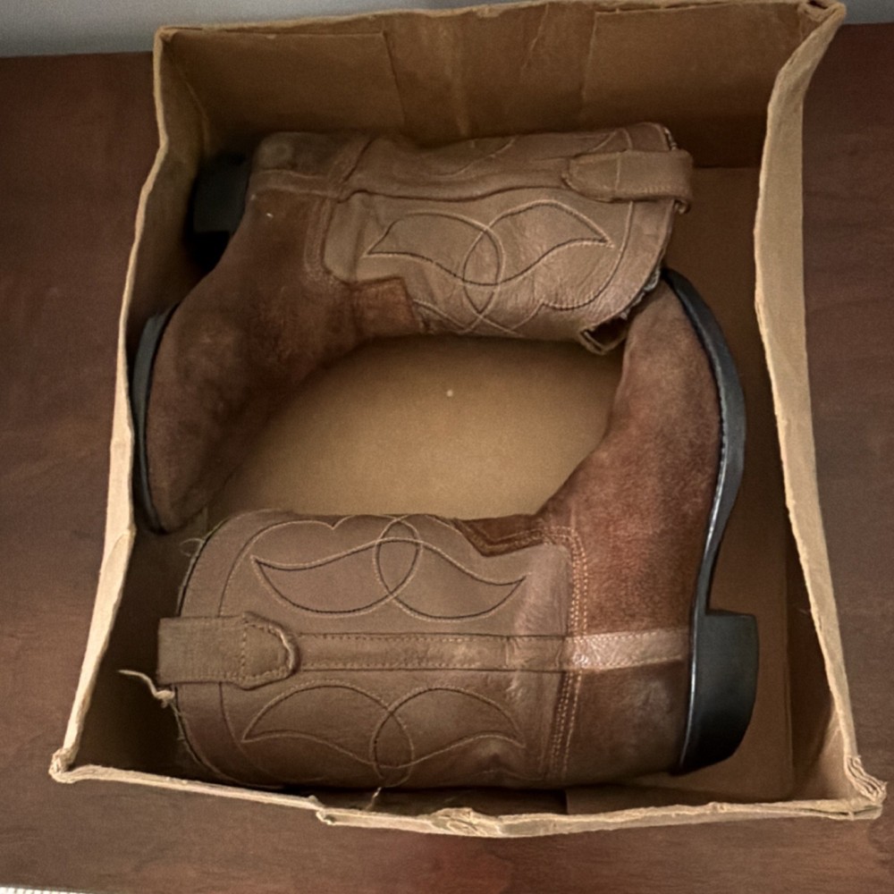 Boots Brown Western Kids‘ vintage antique boots from the 1970s do not wear